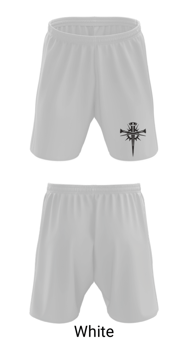 Athletic Shorts With Pockets, CONFLICTED RECORDS, , Teamtime, Team time, sublimation, custom sports apparel, team uniforms, spirit wear, spiritwear, sports uniforms, custom shirts, team store, custom team store, fundraiser sports, apparel fundraiser
