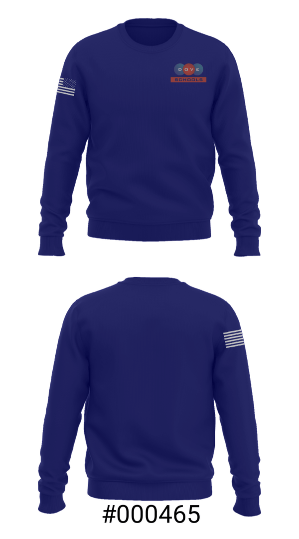Crew Neck Sweatshirt, Dove Science Academy Middle School-South Okc, Spirit Store, Teamtime, Team time, sublimation, custom sports apparel, team uniforms, spirit wear, spiritwear, sports uniforms, custom shirts, team store, custom team store, fundraiser sports, apparel fundraiser