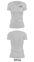 Ridley High School Swimming 642622 Women's Short Sleeve V-neck Shirt - 7