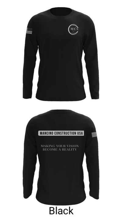 Mancino Construction USA 42184124 Long Sleeve Performance Shirt - 11