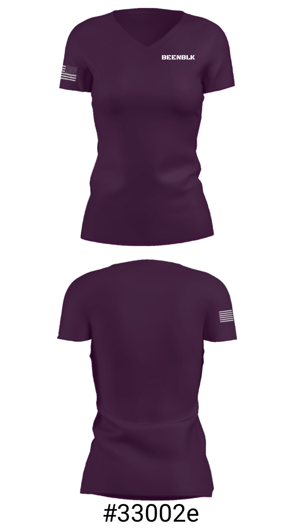 Women's Short Sleeve Vneck Shirt, BEENBLK, , Teamtime, Team time, sublimation, custom sports apparel, team uniforms, spirit wear, spiritwear, sports uniforms, custom shirts, team store, custom team store, fundraiser sports, apparel fundraiser
