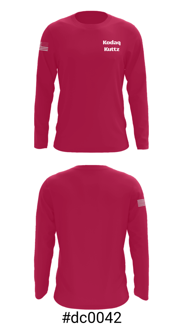 Long Sleeve Performance Shirt, Kodaq Kuttz, , Teamtime, Team time, sublimation, custom sports apparel, team uniforms, spirit wear, spiritwear, sports uniforms, custom shirts, team store, custom team store, fundraiser sports, apparel fundraiser