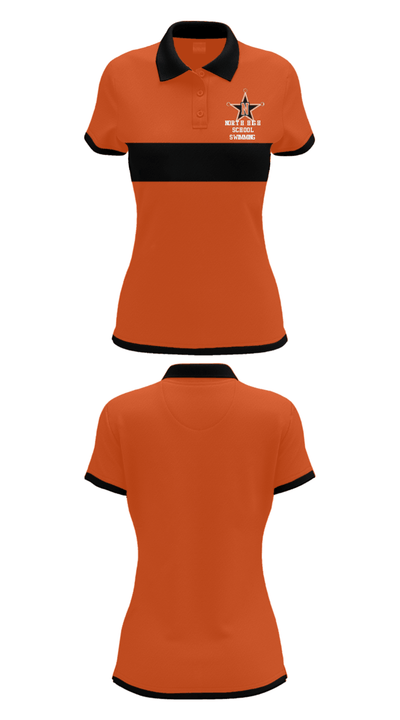 North High School Swimming 93341343 Short Sleeve Performance Polo - 30