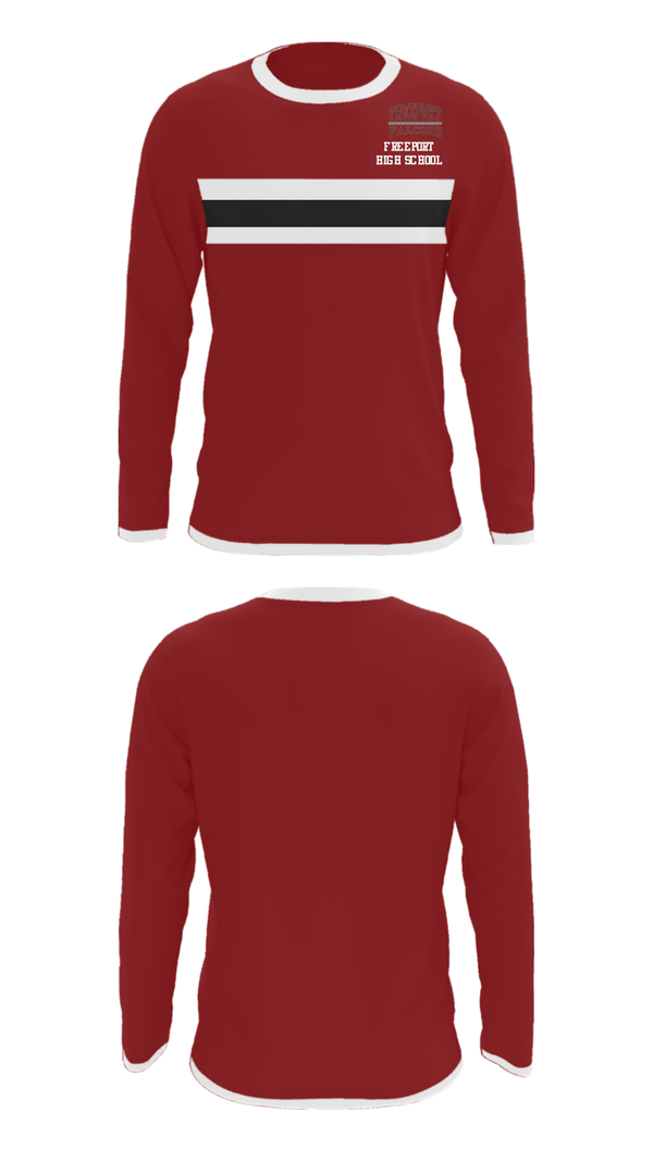 Long Sleeve Performance Shirt, Freeport High School, Swimming, Teamtime, Team time, sublimation, custom sports apparel, team uniforms, spirit wear, spiritwear, sports uniforms, custom shirts, team store, custom team store, fundraiser sports, apparel fundraiser