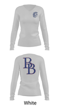 Blind Brook High School Basketball 85829780 Women's Long Sleeve V-neck Shirt - 6