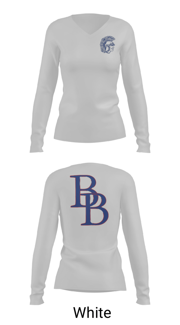 Women's Long Sleeve Vneck Shirt, Blind Brook High School Basketball, Men's Basketball, Teamtime, Team time, sublimation, custom sports apparel, team uniforms, spirit wear, spiritwear, sports uniforms, custom shirts, team store, custom team store, fundraiser sports, apparel fundraiser