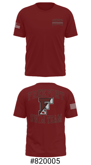 Short Sleeve Performance Shirt, Freeport High School, Swimming, Teamtime, Team time, sublimation, custom sports apparel, team uniforms, spirit wear, spiritwear, sports uniforms, custom shirts, team store, custom team store, fundraiser sports, apparel fundraiser