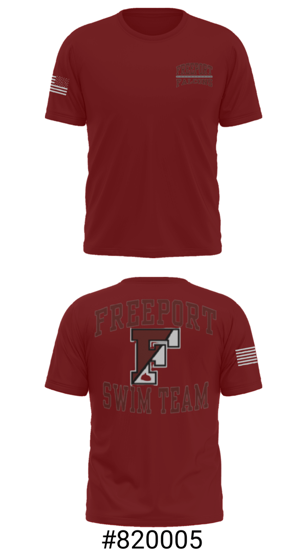 Short Sleeve Performance Shirt, Freeport High School, Swimming, Teamtime, Team time, sublimation, custom sports apparel, team uniforms, spirit wear, spiritwear, sports uniforms, custom shirts, team store, custom team store, fundraiser sports, apparel fundraiser