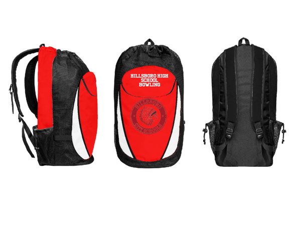 Gear Bag, Hillsboro High School Bowling, Bowling, Teamtime, Team time, sublimation, custom sports apparel, team uniforms, spirit wear, spiritwear, sports uniforms, custom shirts, team store, custom team store, fundraiser sports, apparel fundraiser