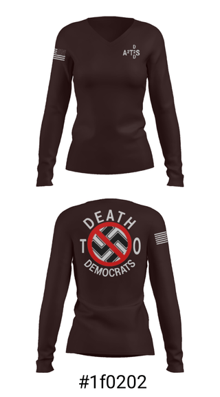 Women's Long Sleeve Vneck Shirt, D.2.D, Police, Teamtime, Team time, sublimation, custom sports apparel, team uniforms, spirit wear, spiritwear, sports uniforms, custom shirts, team store, custom team store, fundraiser sports, apparel fundraiser