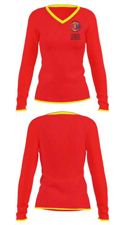 Philippine Basketball Association Winnipeg Inc 21704469 Women's Long Sleeve V-neck Shirt - 34