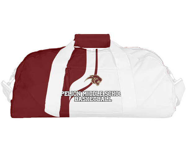 Duffle Bag, Pelion Middle School Basketball, Women's Basketball, Teamtime, Team time, sublimation, custom sports apparel, team uniforms, spirit wear, spiritwear, sports uniforms, custom shirts, team store, custom team store, fundraiser sports, apparel fundraiser