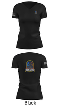 OSOS CONCRETE LLC 97572921 Women's Short Sleeve V-neck Shirt - 14