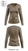 2668th TC 86301834 Women's Long Sleeve V-neck Shirt - 3