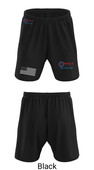 Athletic Shorts With Pockets, Neal's Lawn Service, , Teamtime, Team time, sublimation, custom sports apparel, team uniforms, spirit wear, spiritwear, sports uniforms, custom shirts, team store, custom team store, fundraiser sports, apparel fundraiser