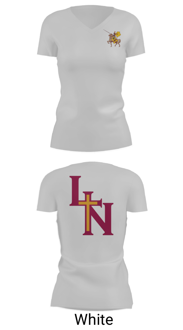 Women's Short Sleeve Vneck Shirt, Lutheran North High School Basketball, Women's Basketball, Teamtime, Team time, sublimation, custom sports apparel, team uniforms, spirit wear, spiritwear, sports uniforms, custom shirts, team store, custom team store, fundraiser sports, apparel fundraiser