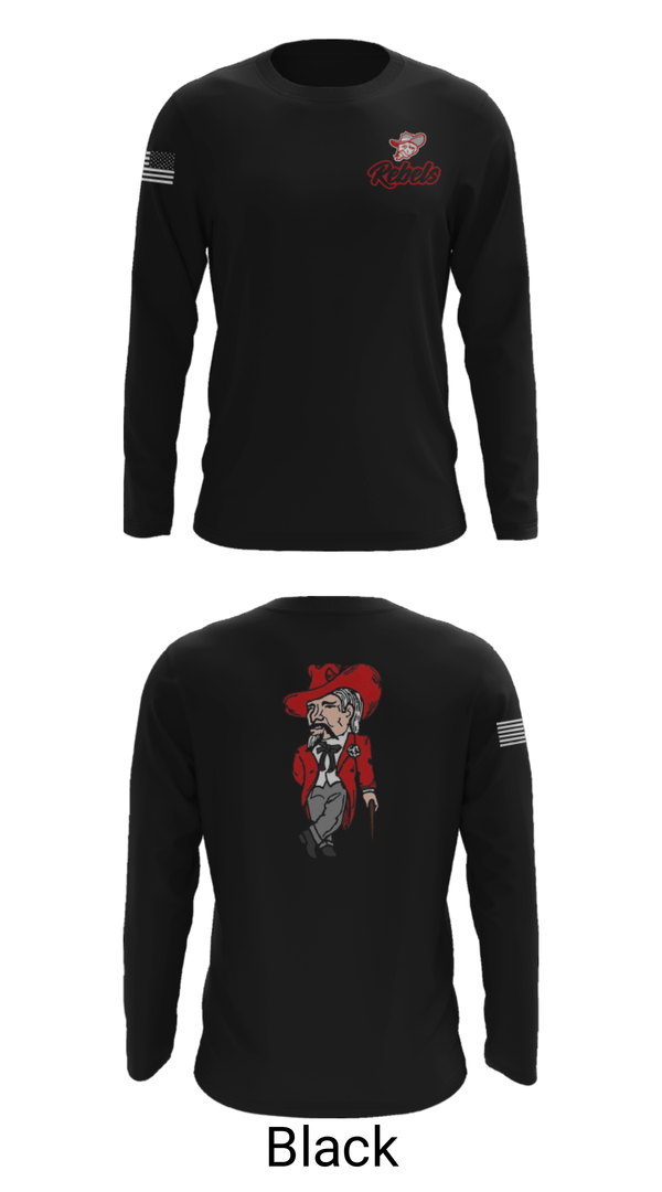 Long Sleeve Performance Shirt, Highland Middle School, Spirit Store, Teamtime, Team time, sublimation, custom sports apparel, team uniforms, spirit wear, spiritwear, sports uniforms, custom shirts, team store, custom team store, fundraiser sports, apparel fundraiser