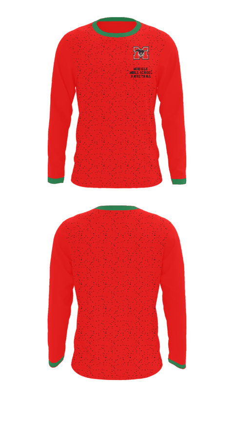 Long Sleeve Performance Shirt, Mcdougle Middle School Basketball, Women's Basketball, Teamtime, Team time, sublimation, custom sports apparel, team uniforms, spirit wear, spiritwear, sports uniforms, custom shirts, team store, custom team store, fundraiser sports, apparel fundraiser