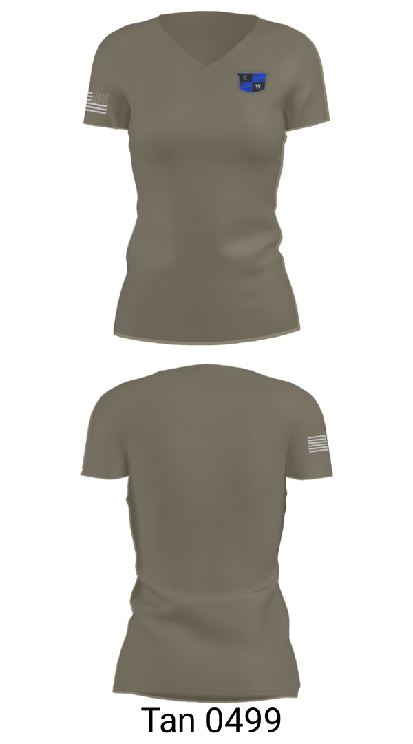 Women's Short Sleeve Vneck Shirt, Charlie West, Police, Teamtime, Team time, sublimation, custom sports apparel, team uniforms, spirit wear, spiritwear, sports uniforms, custom shirts, team store, custom team store, fundraiser sports, apparel fundraiser