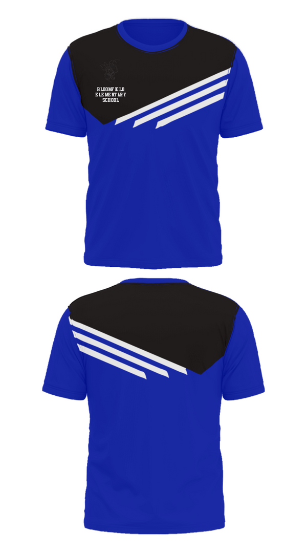 Short Sleeve Performance Shirt, Bloomfield Elementary School, Spirit Store, Teamtime, Team time, sublimation, custom sports apparel, team uniforms, spirit wear, spiritwear, sports uniforms, custom shirts, team store, custom team store, fundraiser sports, apparel fundraiser