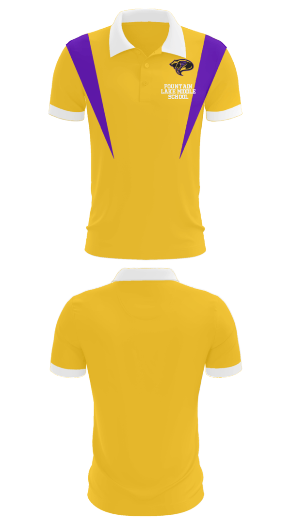 Short Sleeve Performance Polo, Fountain Lake Middle School, Spirit Store, Teamtime, Team time, sublimation, custom sports apparel, team uniforms, spirit wear, spiritwear, sports uniforms, custom shirts, team store, custom team store, fundraiser sports, apparel fundraiser