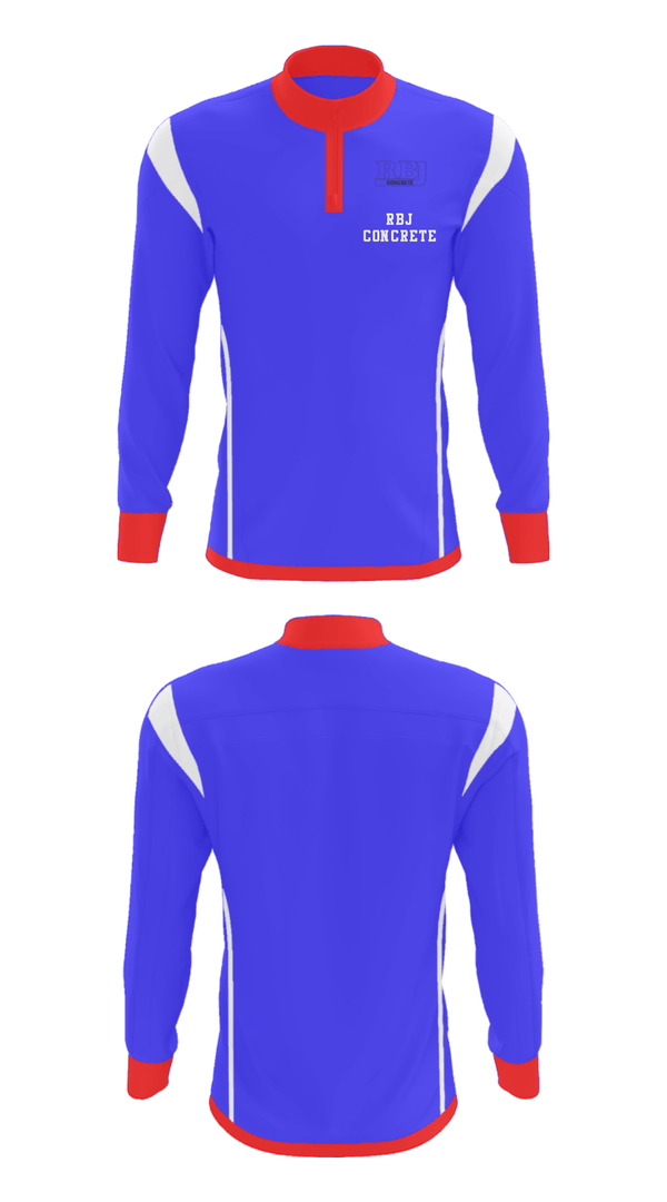 Quarter Zip Jacket, RBJ Concrete, , Teamtime, Team time, sublimation, custom sports apparel, team uniforms, spirit wear, spiritwear, sports uniforms, custom shirts, team store, custom team store, fundraiser sports, apparel fundraiser
