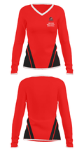 Harrison Middle School Basketball 57168676 Women's Long Sleeve V-neck Shirt - 24