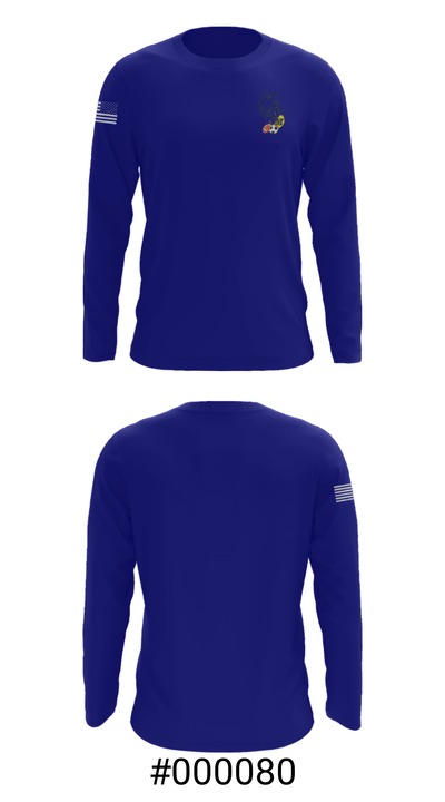 New Martinsville Junior Sports 82171066 Long Sleeve Performance Shirt - 18