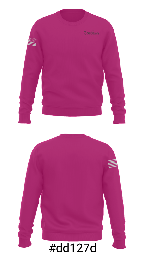 Crew Neck Sweatshirt, Lady Spartans Elite Basketball, Men's Basketball, Teamtime, Team time, sublimation, custom sports apparel, team uniforms, spirit wear, spiritwear, sports uniforms, custom shirts, team store, custom team store, fundraiser sports, apparel fundraiser