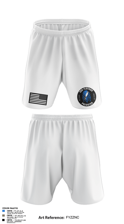 3rd Platoon 50148698 Athletic Shorts With Pockets - 63