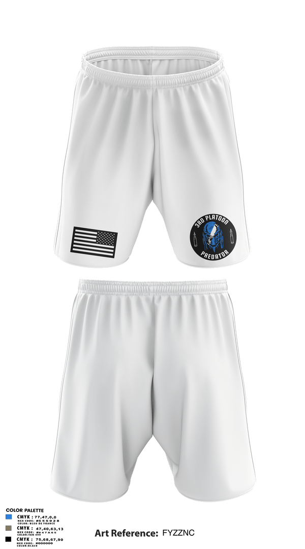 Athletic Shorts With Pockets, 3rd Platoon, Army, Teamtime, Team time, sublimation, custom sports apparel, team uniforms, spirit wear, spiritwear, sports uniforms, custom shirts, team store, custom team store, fundraiser sports, apparel fundraiser