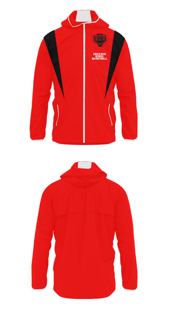 Windbreaker, Erick High School Basketball, Women's Basketball, Teamtime, Team time, sublimation, custom sports apparel, team uniforms, spirit wear, spiritwear, sports uniforms, custom shirts, team store, custom team store, fundraiser sports, apparel fundraiser