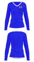 Holdenville High School Basketball 65198735 Women's Long Sleeve V-neck Shirt - 34