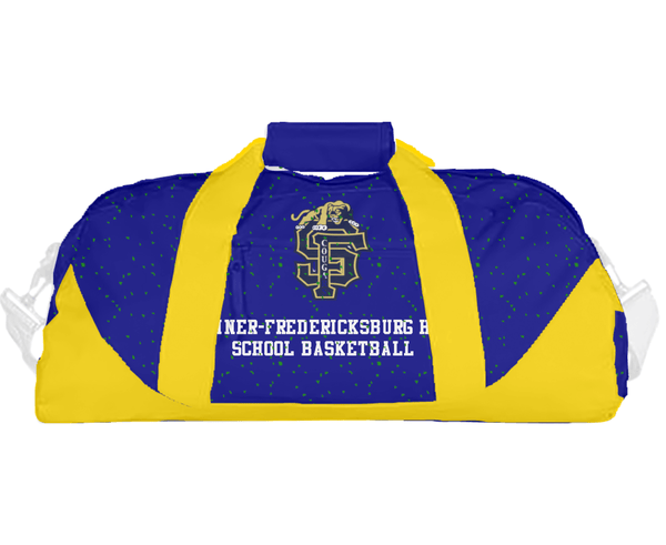 Duffle Bag, Sumner-Fredericksburg High School Basketball, Women's Basketball, Teamtime, Team time, sublimation, custom sports apparel, team uniforms, spirit wear, spiritwear, sports uniforms, custom shirts, team store, custom team store, fundraiser sports, apparel fundraiser