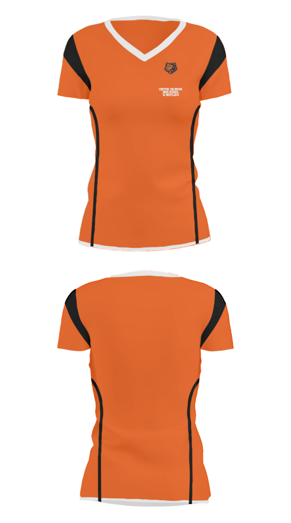 Women's Short Sleeve Vneck Shirt, Croton-Harmon High School Wrestling, Wrestling, Teamtime, Team time, sublimation, custom sports apparel, team uniforms, spirit wear, spiritwear, sports uniforms, custom shirts, team store, custom team store, fundraiser sports, apparel fundraiser