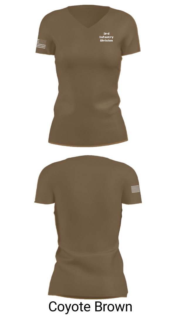 Women's Short Sleeve Vneck Shirt, 3rd Infantry Division, , Teamtime, Team time, sublimation, custom sports apparel, team uniforms, spirit wear, spiritwear, sports uniforms, custom shirts, team store, custom team store, fundraiser sports, apparel fundraiser