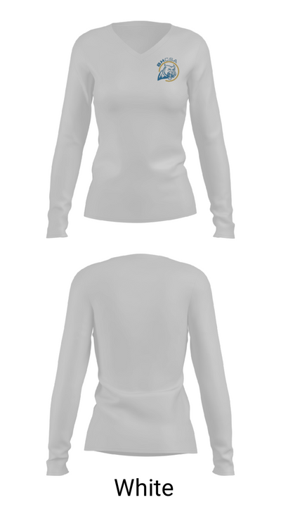 Benton Harbor Charter School 37954914 Women's Long Sleeve V-neck Shirt - 6