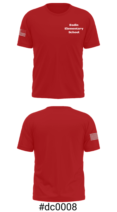 Badin Elementary School 26416875 Short Sleeve Performance Shirt - 18