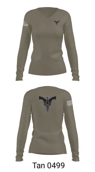 Women's Long Sleeve Vneck Shirt, Tres Amigos, Navy, Teamtime, Team time, sublimation, custom sports apparel, team uniforms, spirit wear, spiritwear, sports uniforms, custom shirts, team store, custom team store, fundraiser sports, apparel fundraiser