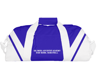 Duffle Bag, Columbia Adventist Academy High School Basketball, Men's Basketball, Teamtime, Team time, sublimation, custom sports apparel, team uniforms, spirit wear, spiritwear, sports uniforms, custom shirts, team store, custom team store, fundraiser sports, apparel fundraiser