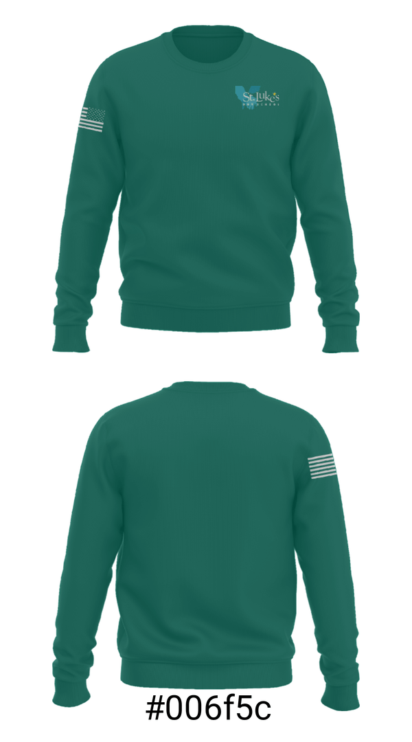 Crew Neck Sweatshirt, St Luke's Day School, Spirit Store, Teamtime, Team time, sublimation, custom sports apparel, team uniforms, spirit wear, spiritwear, sports uniforms, custom shirts, team store, custom team store, fundraiser sports, apparel fundraiser