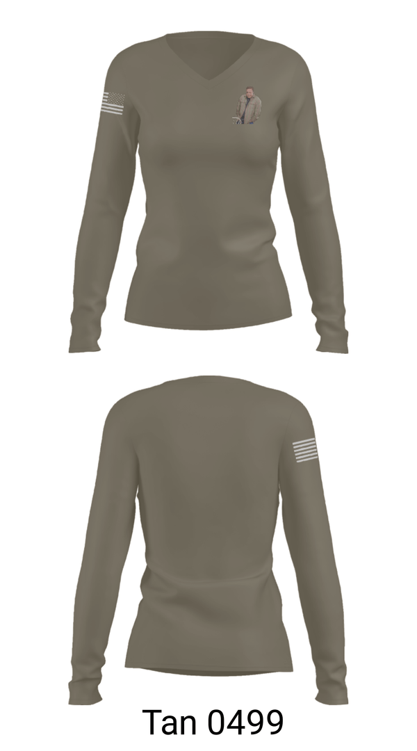 Women's Long Sleeve Vneck Shirt, 54th  SSB, Army, Teamtime, Team time, sublimation, custom sports apparel, team uniforms, spirit wear, spiritwear, sports uniforms, custom shirts, team store, custom team store, fundraiser sports, apparel fundraiser