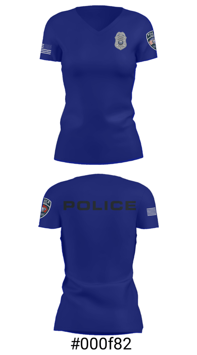 Nolensville Police Dept 20889239 Women's Short Sleeve V-neck Shirt - 4