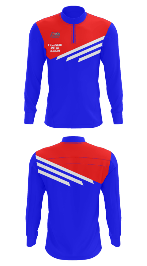 Quarter Zip Jacket, Fellowship Baptist Academy, Spirit Store, Teamtime, Team time, sublimation, custom sports apparel, team uniforms, spirit wear, spiritwear, sports uniforms, custom shirts, team store, custom team store, fundraiser sports, apparel fundraiser