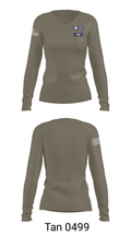C Co 4th Battalion 17th Infantry, 7th Infantry Division 60203544 Women's Long Sleeve V-neck Shirt - 39