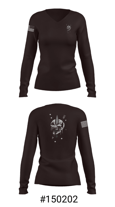 MSPD SRT 63007805 Women's Long Sleeve V-neck Shirt - 7