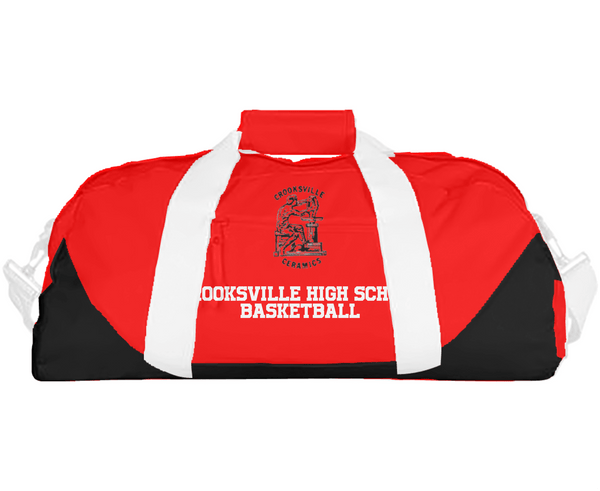 Duffle Bag, Crooksville High School Basketball, Men's Basketball, Teamtime, Team time, sublimation, custom sports apparel, team uniforms, spirit wear, spiritwear, sports uniforms, custom shirts, team store, custom team store, fundraiser sports, apparel fundraiser