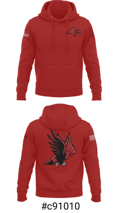 Saranac Youth Wrestling Club - Redhawks 32631946 Hoodie - 17