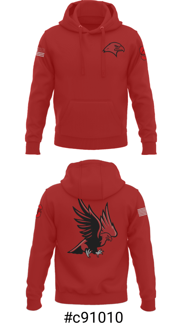 Hoodie, Saranac Youth Wrestling Club - Redhawks, Wrestling, Teamtime, Team time, sublimation, custom sports apparel, team uniforms, spirit wear, spiritwear, sports uniforms, custom shirts, team store, custom team store, fundraiser sports, apparel fundraiser