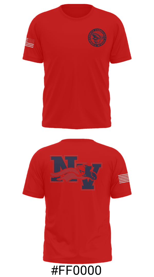 Short Sleeve Performance Shirt, North Vermilion Middle School Basketball, Women's Basketball, Teamtime, Team time, sublimation, custom sports apparel, team uniforms, spirit wear, spiritwear, sports uniforms, custom shirts, team store, custom team store, fundraiser sports, apparel fundraiser